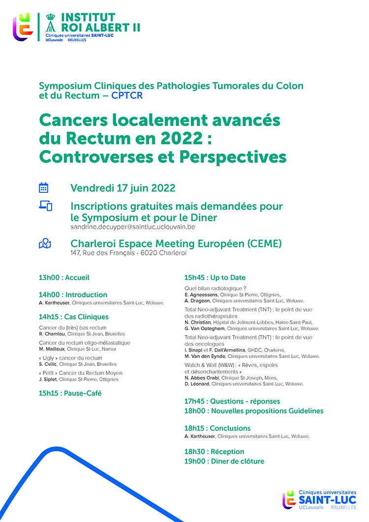Symposium Cliniques des Pathologies Tumorales du Colon et du Rectum