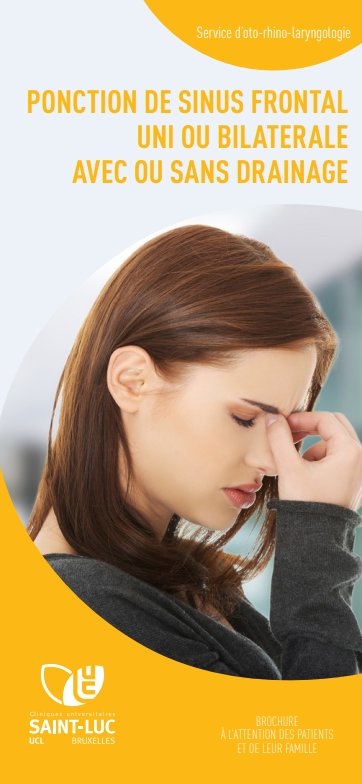 Ponction de sinus frontal uni ou bilatérale avec ou sans drainage