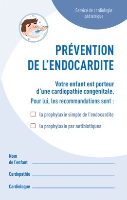 Prévention de l'endocardite