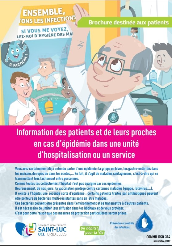 Information des patients et de leurs proches en cas d’épidémie dans une unité d’hospitalisation ou un service