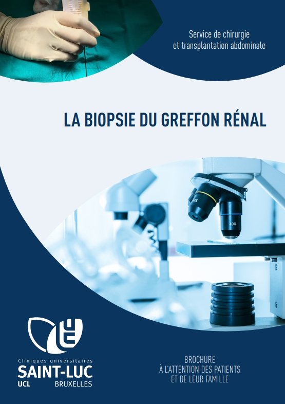 La biopsie du greffon rénal