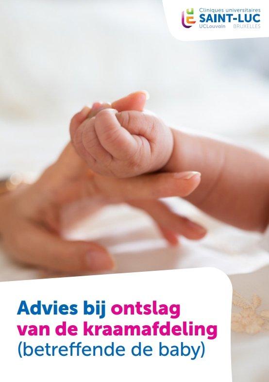 Advies bij ontslag van de kraamafdeling (betreffende de baby)