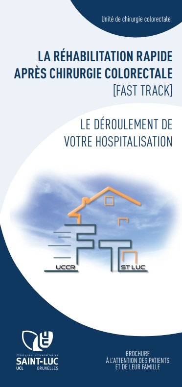 Réhabilitation rapide après chirurgie colorectale (Fast Track) : hospitalisation