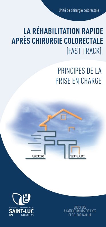 Réhabilitation rapide après chirurgie colorectale (Fast Track) : prise en charge