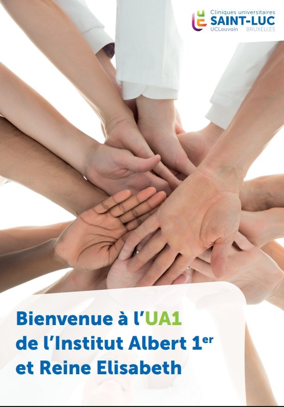 Brochure d'accueil à l'UA1 de l'Institut Albert 1er et Reine Elisabeth