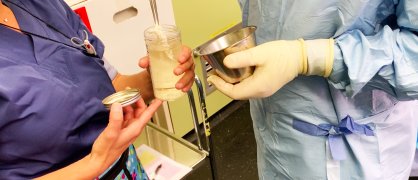 Intervention chirurgicale pour une pseudarthrose congénitale du tibia