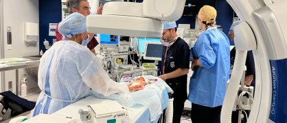 Procédure de cardiologie pédiatrique