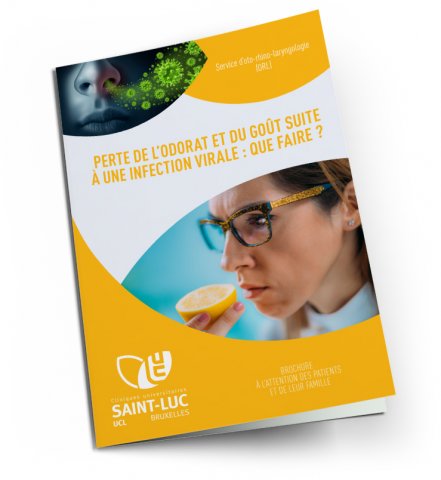 Brochure : Perte de l'odorat et du goût suite à une infection virale :  Que faire ?