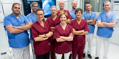 Equipe de cardiologie interventionnelle